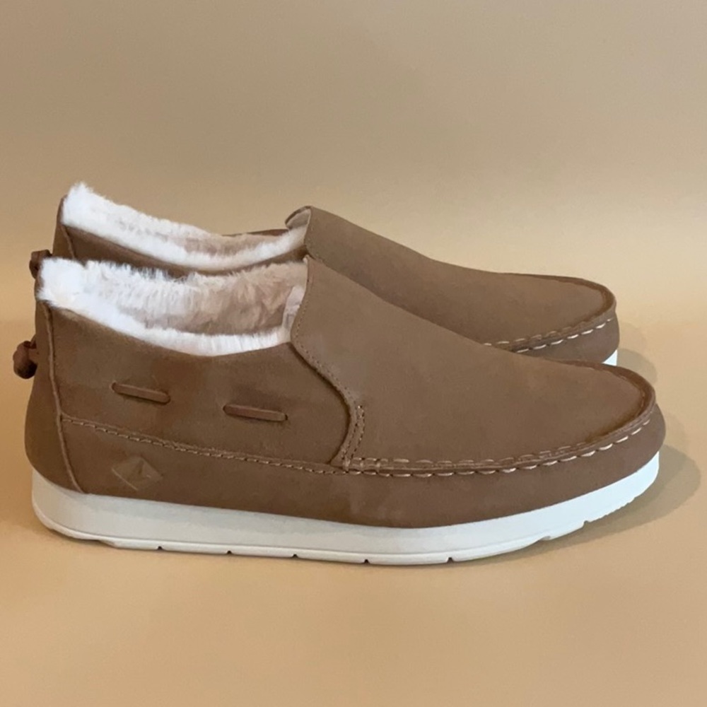 Sperry Moc-spider suede tan